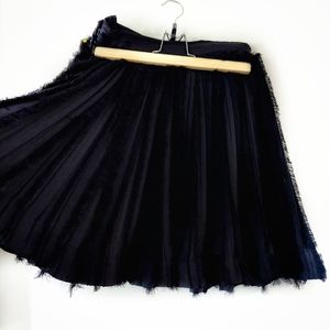 H&M Black Lace Distressed Tulle Skirt